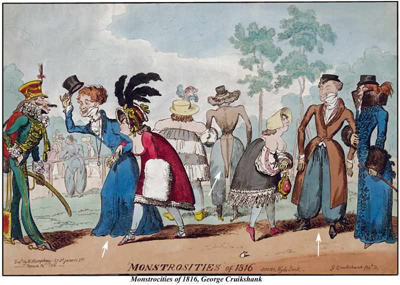 Monstrosities of 1816 George Cruikshank